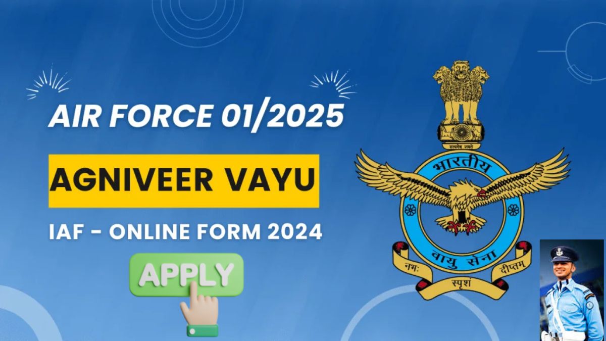 Indian Air Force Agniveer Vayu Intake 012026 Online Form 2025