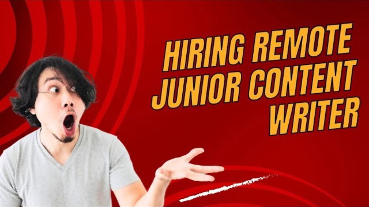 Jr. Content Writer Work from home job